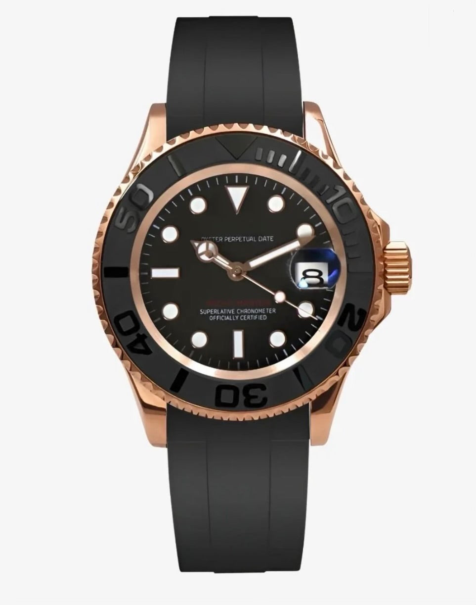 Yacht-Master Style · Rose Gold & Black