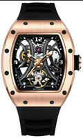 Richard Mille Style · Rose Gold Skeleton