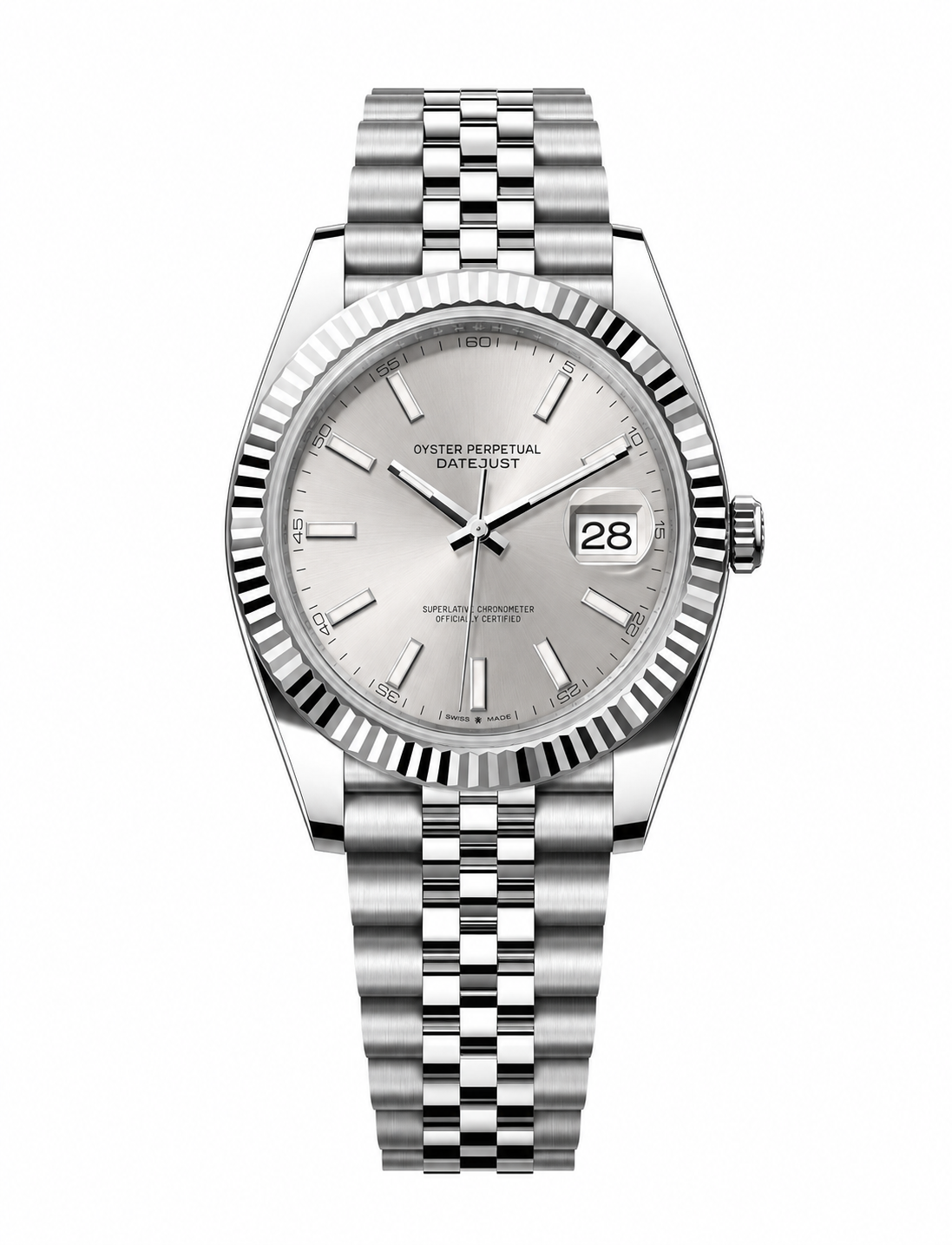 Datejust Style · Grey Dial watch
