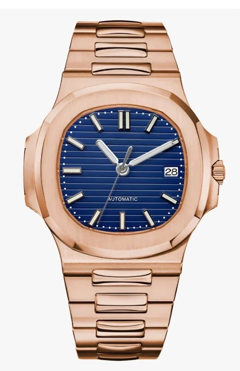 Nautilus Style · Rose Gold & Blue