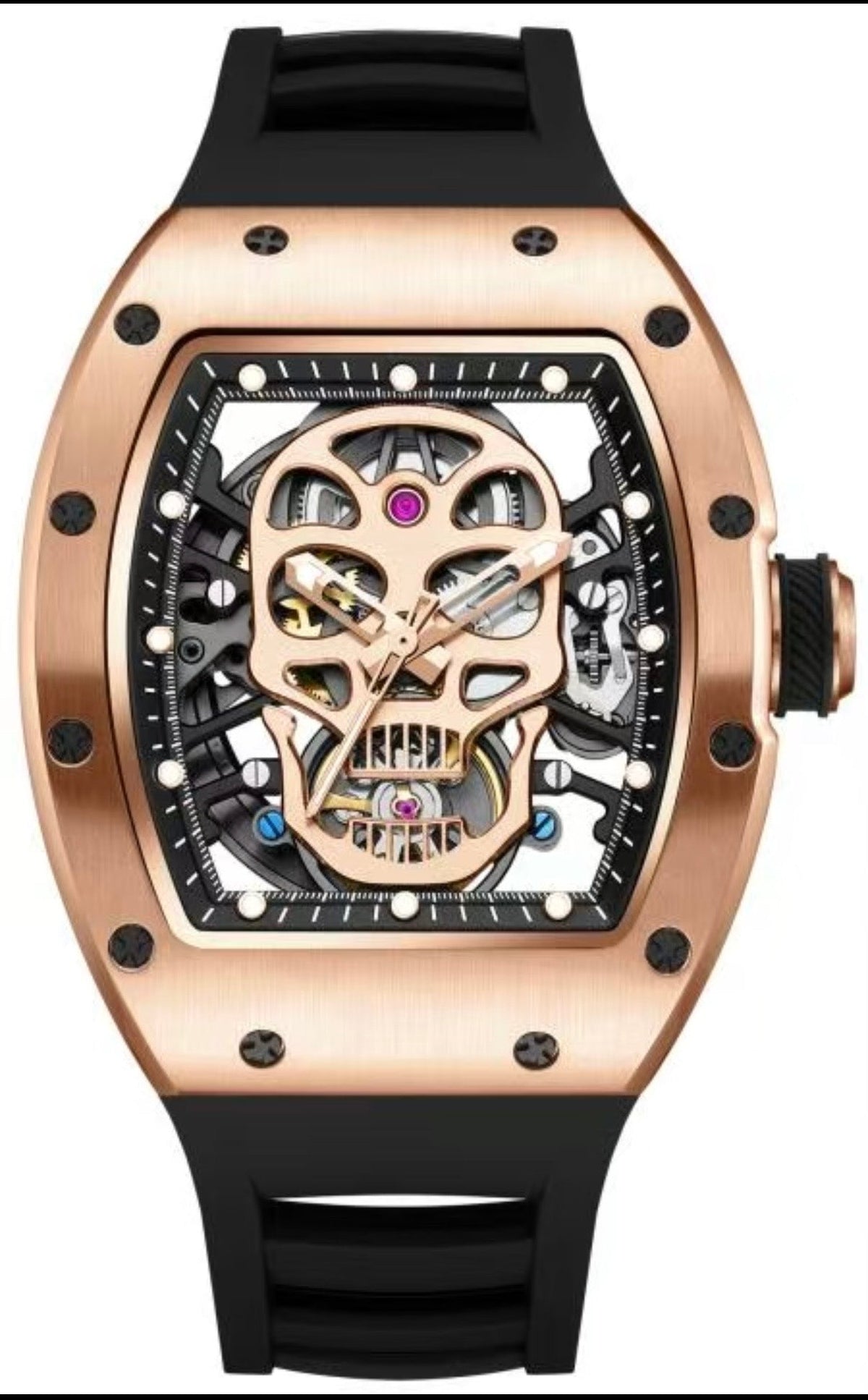 Richard Mille Style · Rose Gold Skull
