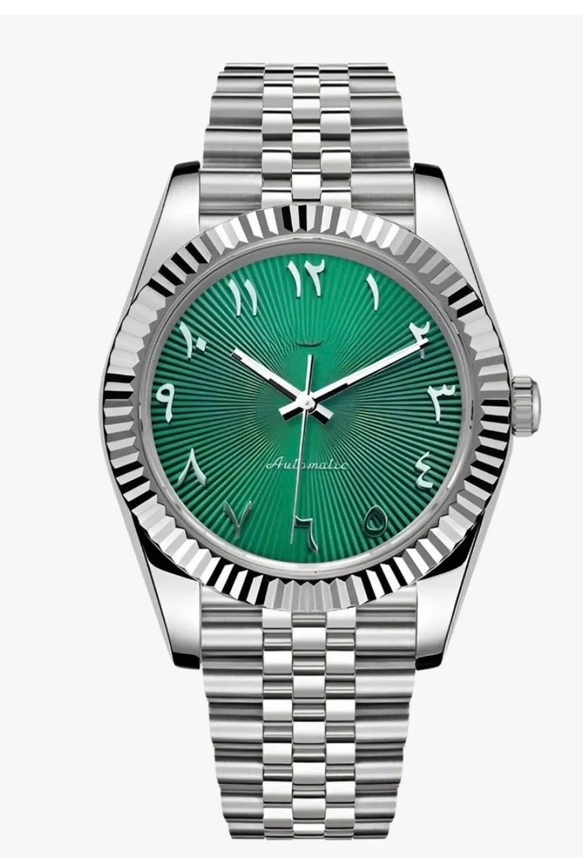 Datejust Style · Green Arabic Dial