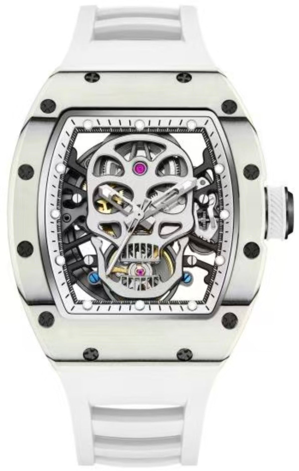 Richard Mille Style · White Skull