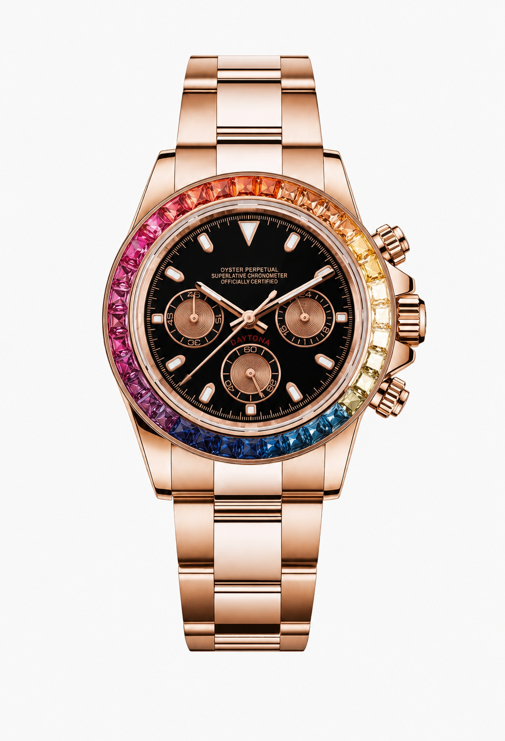 Daytona Style · Rose Gold Rainbow