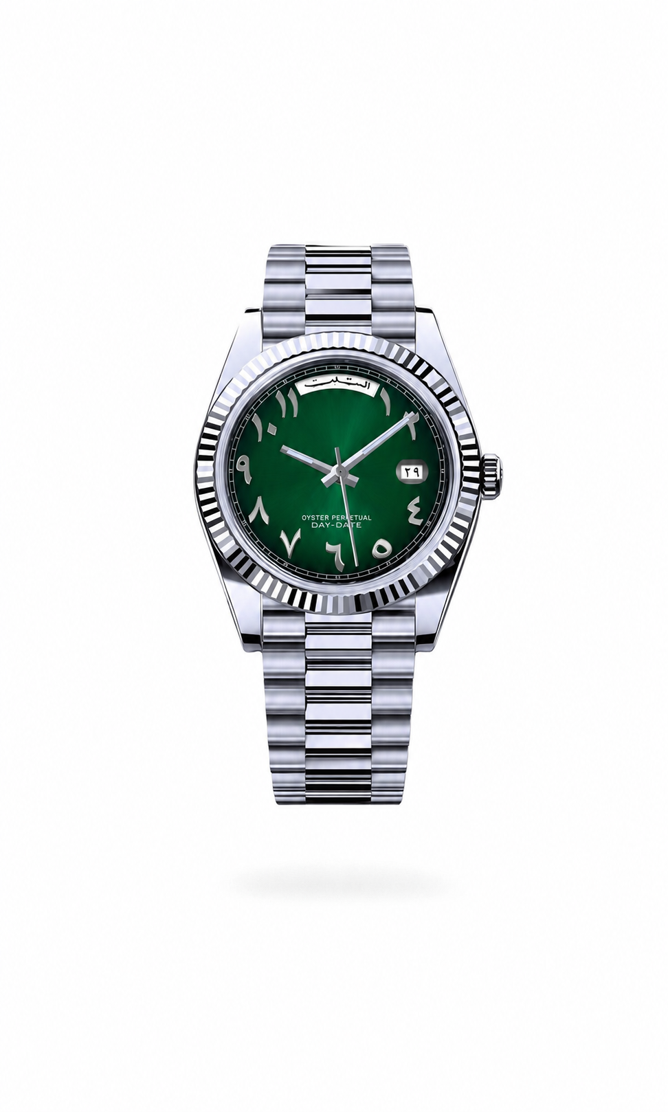 Day-Date Style · Green Arabic Dial