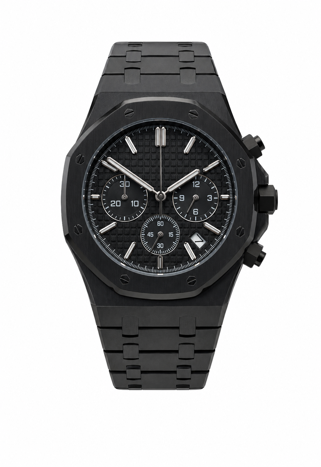 Royal Oak Style · Black Chronograph