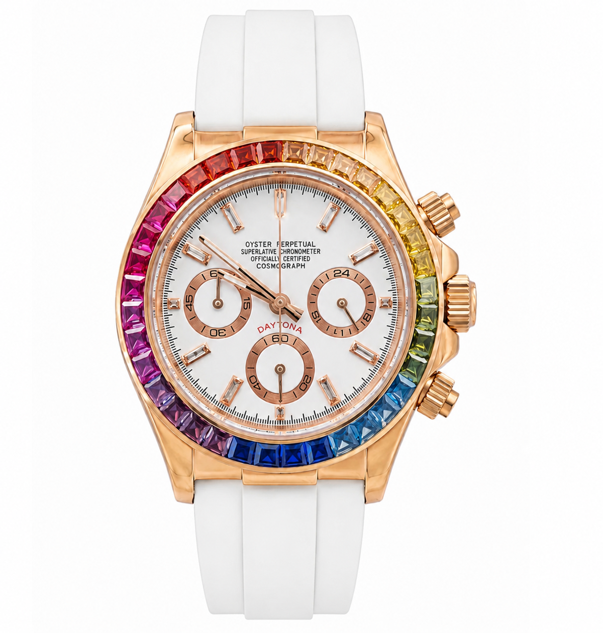 Daytona Style · Rainbow White Oysterflex
