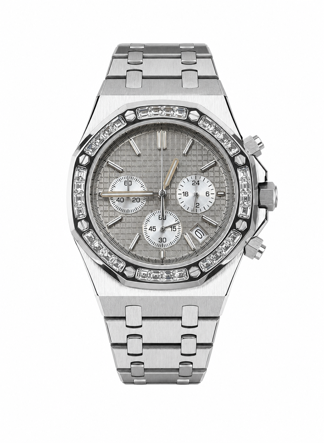 Royal Oak Style · Grey Diamond Bezel