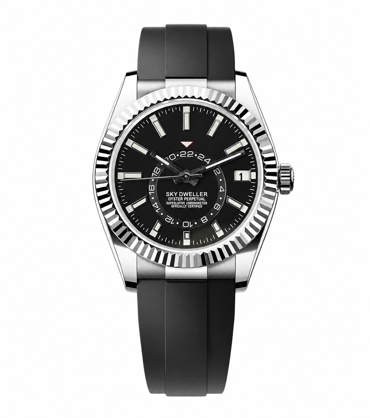 Sky-Dweller Style · Black Oysterflex