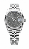 Datejust Style · Grey Diamond Bezel