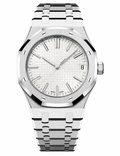 Royal Oak Style · White & Silver