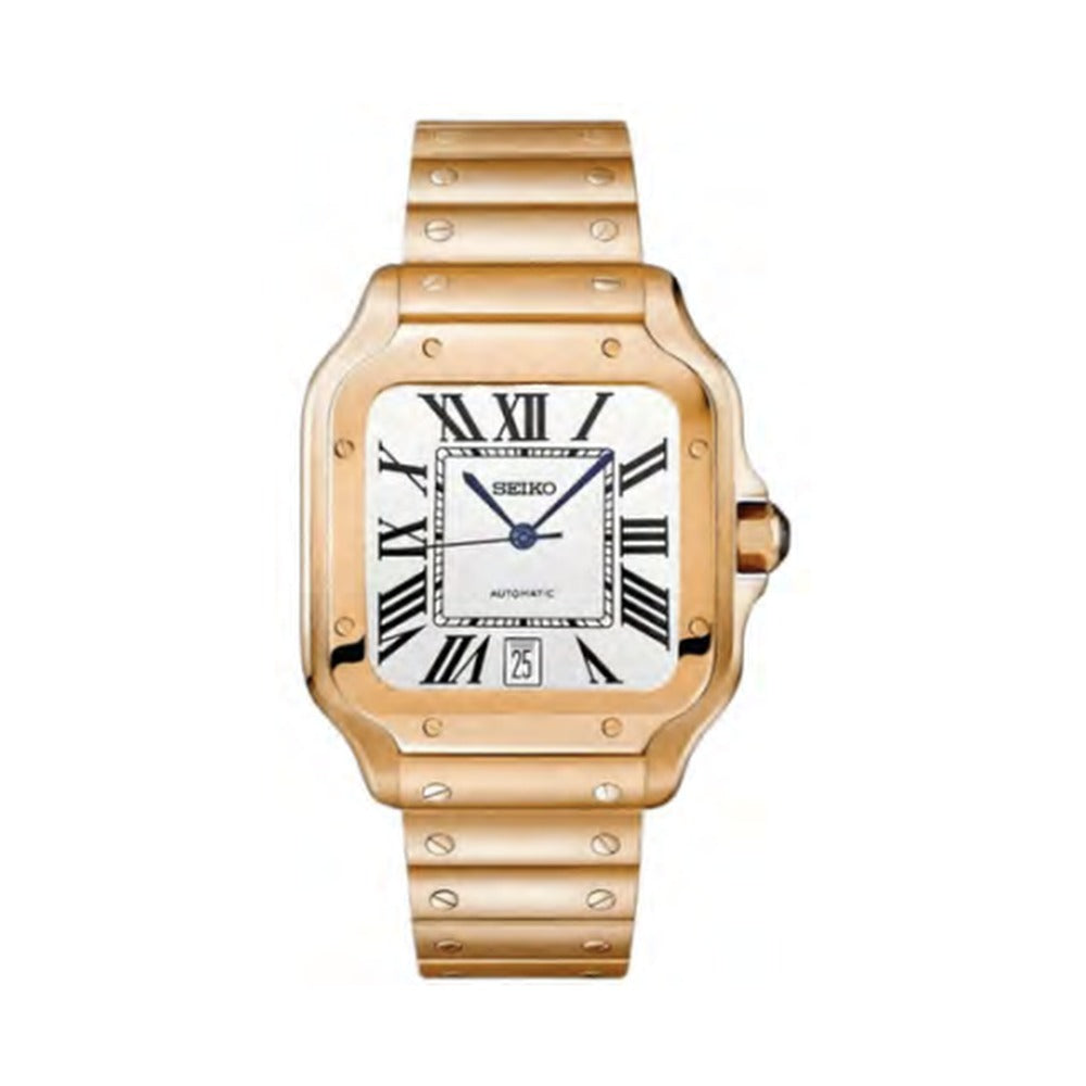 Santos Style · Rose Gold White