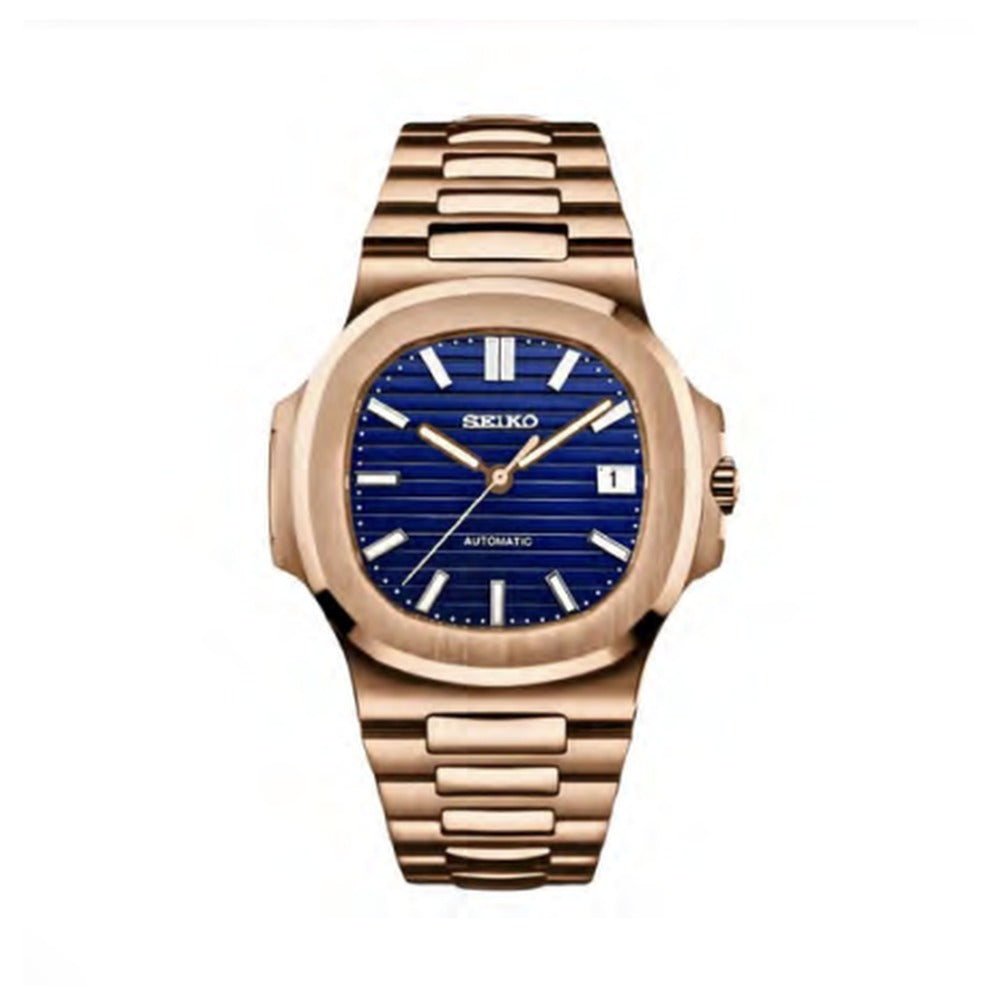 Nautilus Style · Rose Gold Ocean Blue