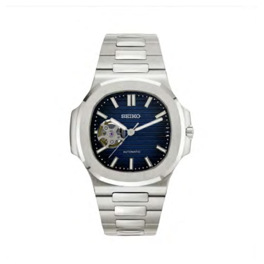 Nautilus Style · Open Heart Dark Blue