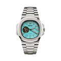 Nautilus Style · Open Heart Tiffany Blue