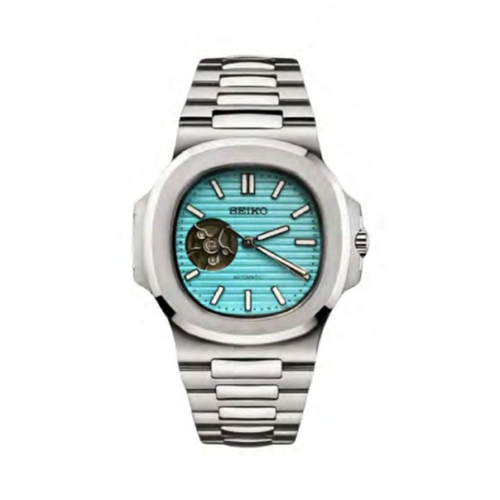 Nautilus Style · Open Heart Tiffany Blue
