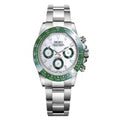 Daytona Style · Green Bezel White