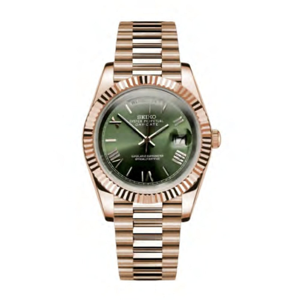 Day-Date Style · Rose Gold Mint Green