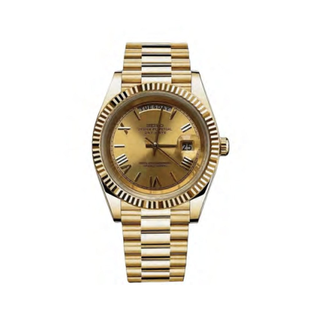 Day-Date Style · Gold Champagne Roman