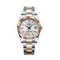 Datejust Style · Two-Tone Rose Gold White
