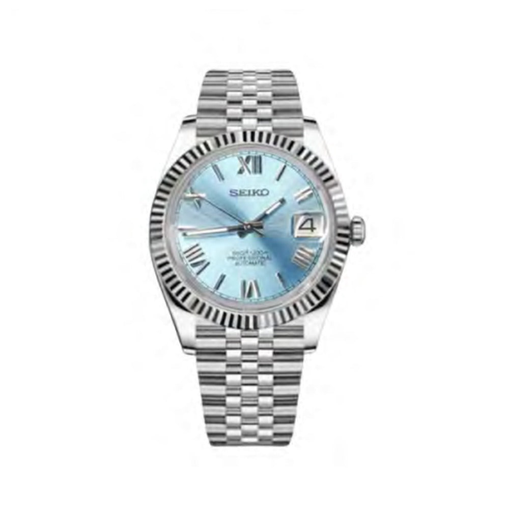 Datejust Style · Ice Blue Roman