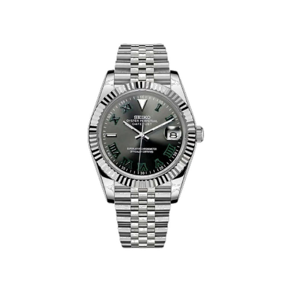 Datejust Style · Slate Green Roman