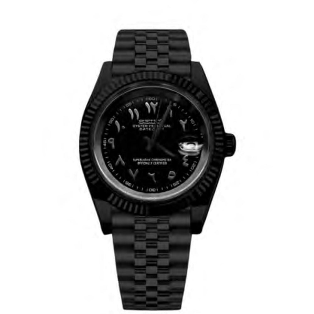 Datejust Style · Black PVD Arabic