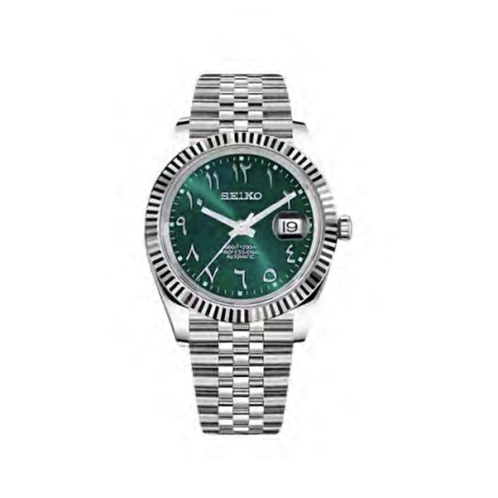 Datejust Style · Crystal Green Arabic