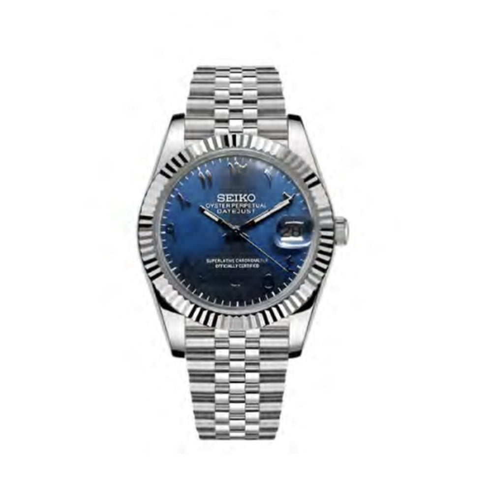 Datejust Style · Navy Arabic