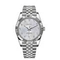 Datejust Style · White Textured Arabic