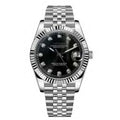 Datejust Style · Black Crystal Dial