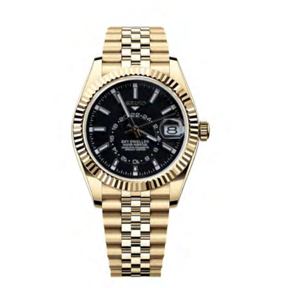 Sky-Dweller Style · Gold Black