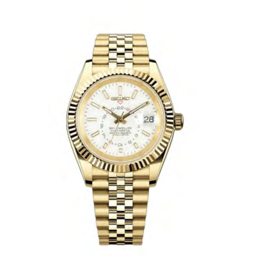 Sky-Dweller Style · Gold White