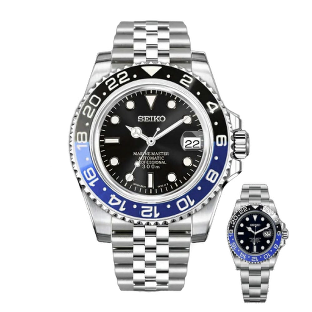 Submariner Style · Blue & Black Bezel