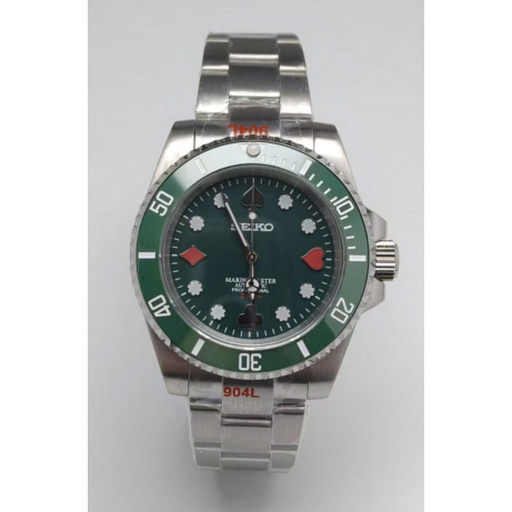Submariner Style · Green Casino Dial