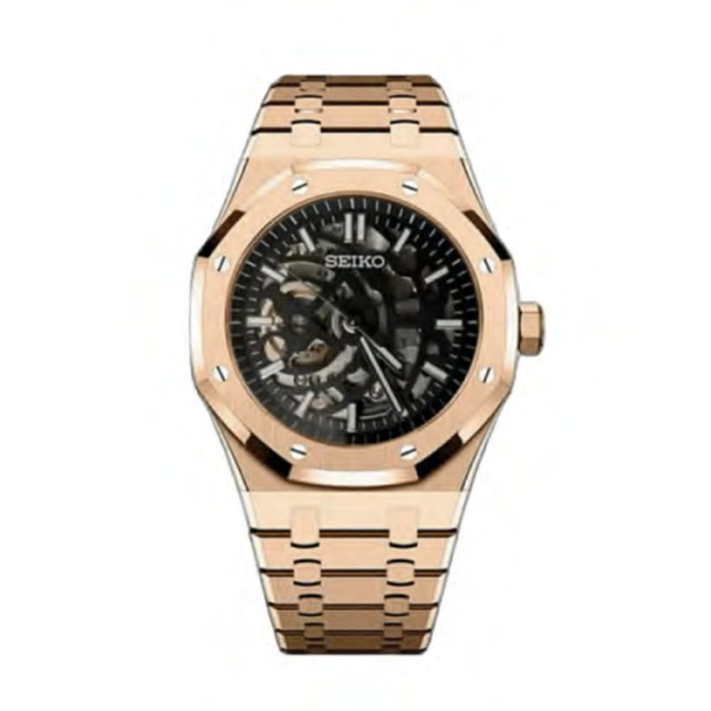 Royal Oak Style · Skeleton Rose Gold