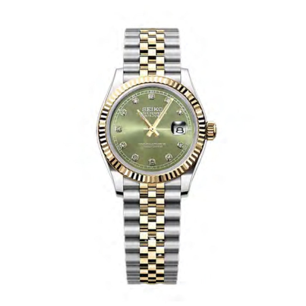 Datejust Style · Femme Olive Gold Diamond