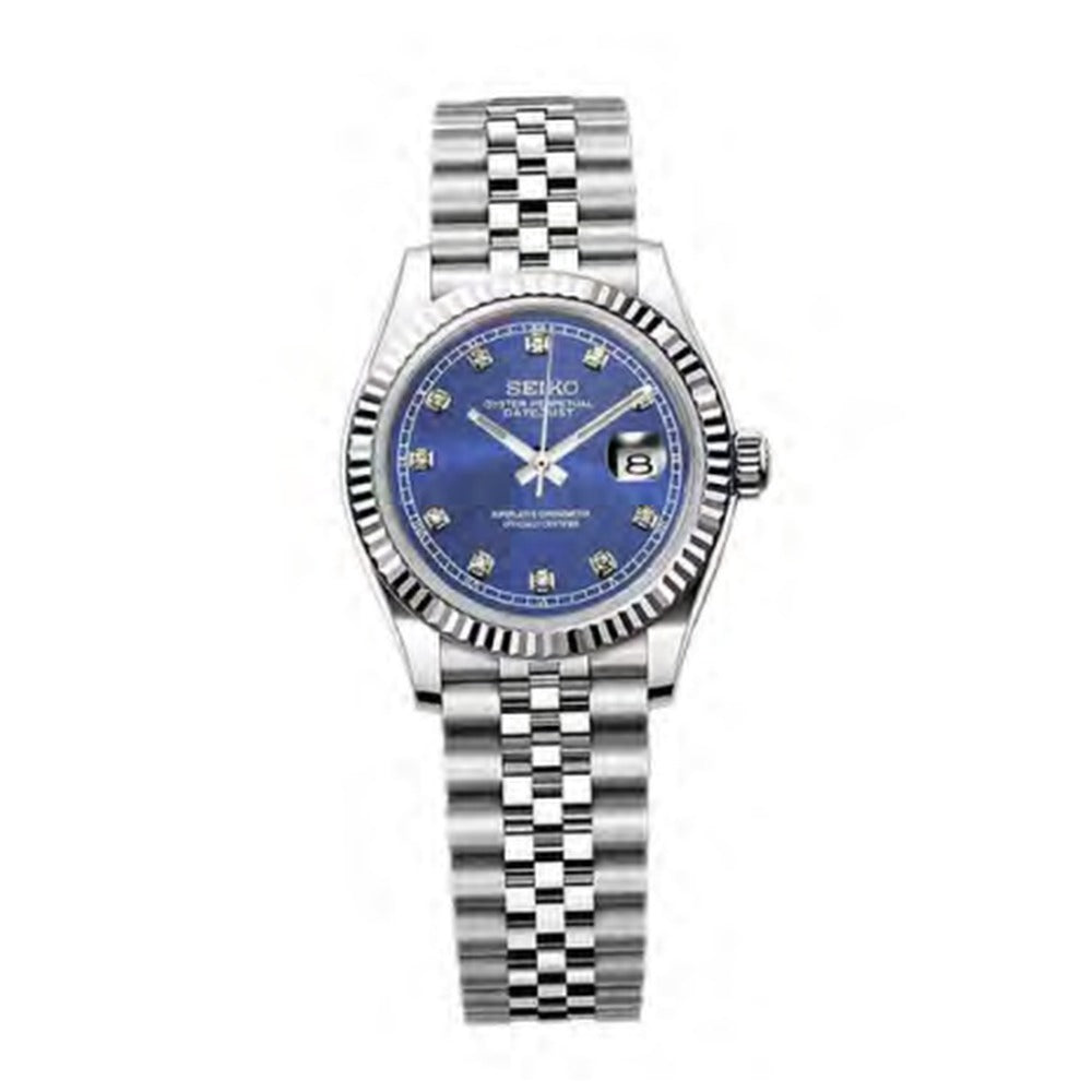 Datejust Style · Femme Blue Diamond
